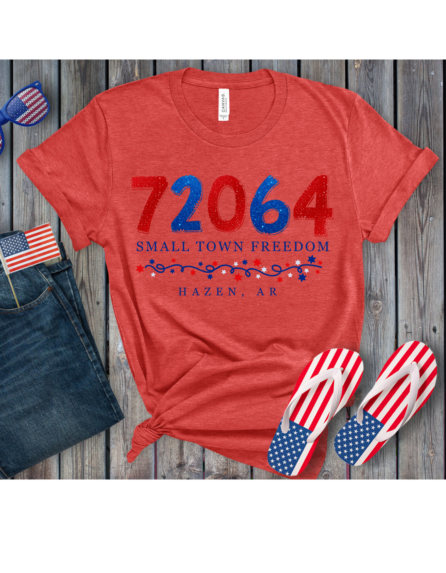 Small Town Freedom Customized T Shirt
