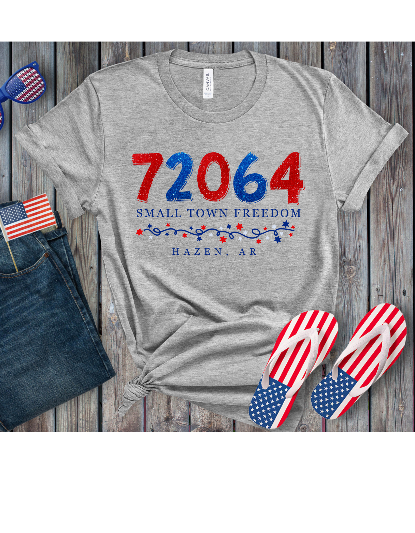 Small Town Freedom Customized T Shirt