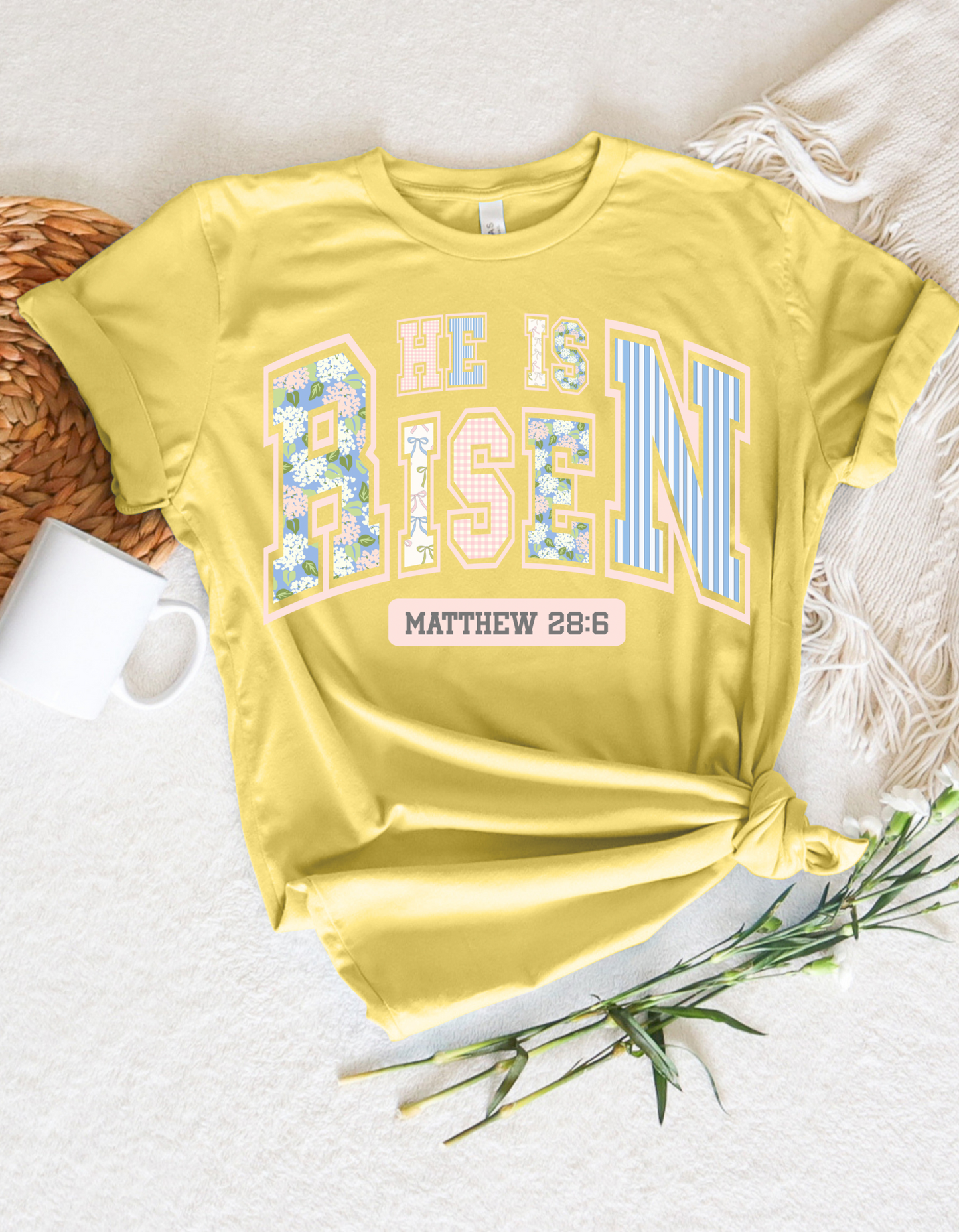He Is Risen Pastel T Shirt