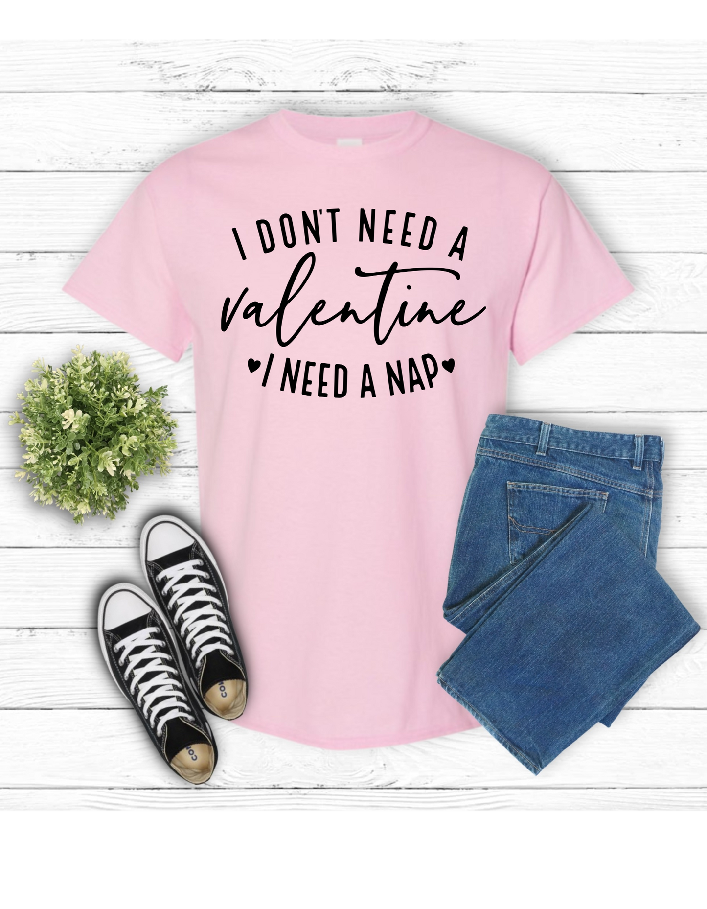 I Don't Need a Valentine I Need a Nap Youth Shirt