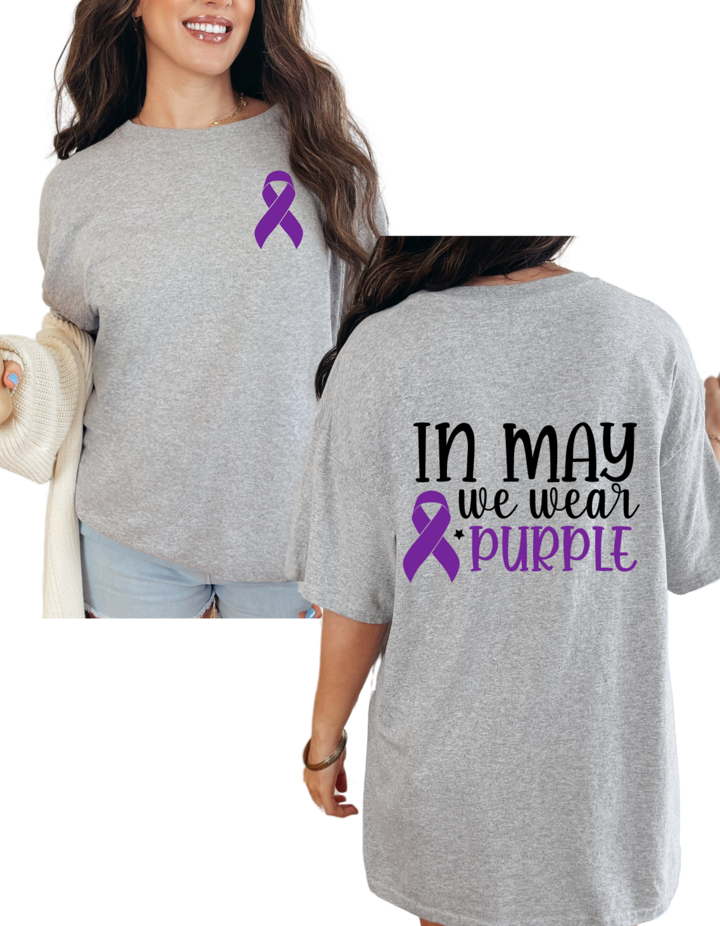 In May We Wear Purple T Shirt, Sweatshirt, or Hoodie