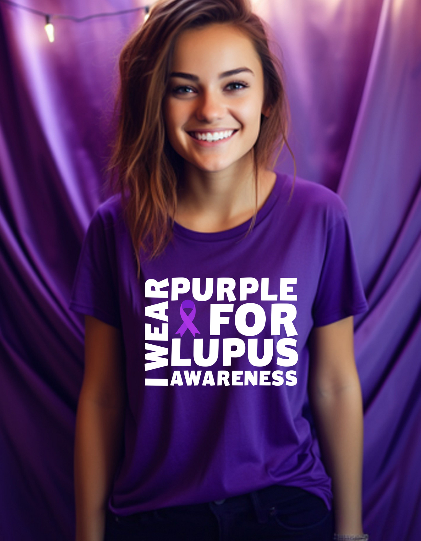I Wear Purple For Lupus Awareness T Shirt, Sweatshirt, or Hoodie