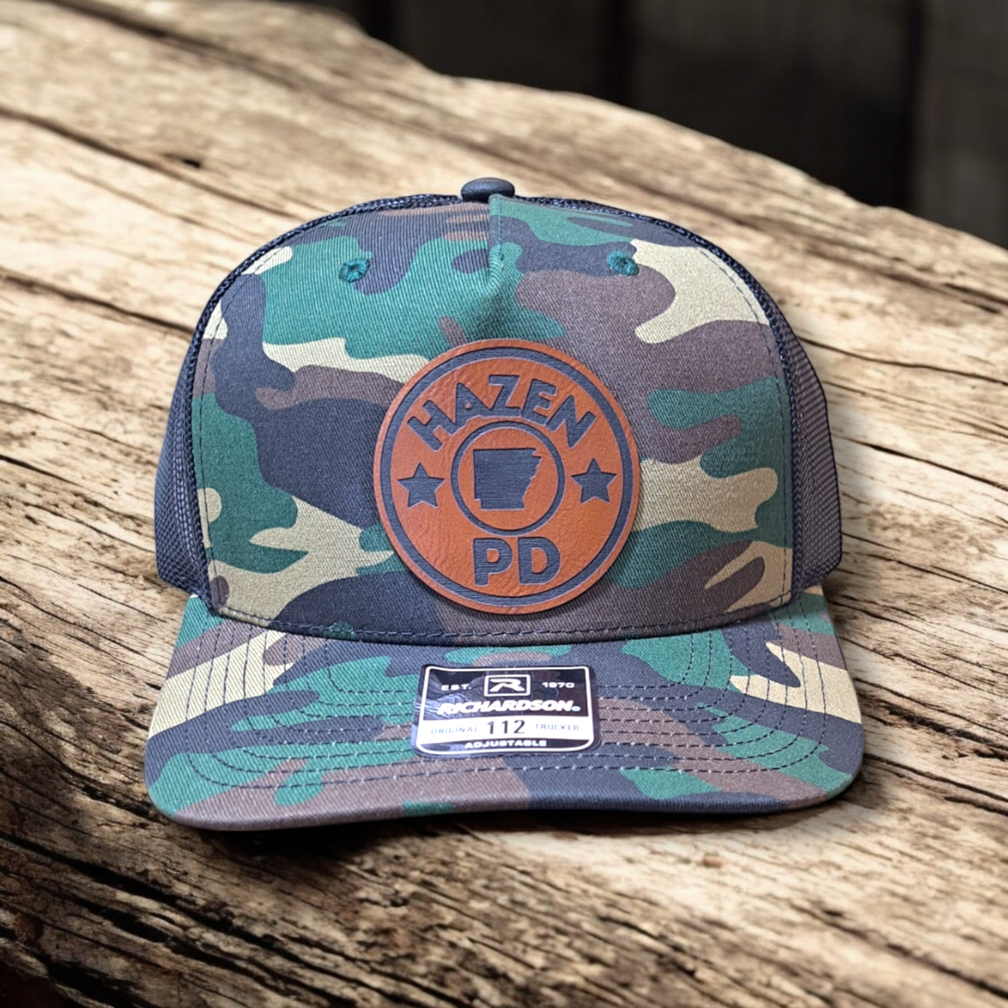 Green Camo/Black Hazen PD Hat