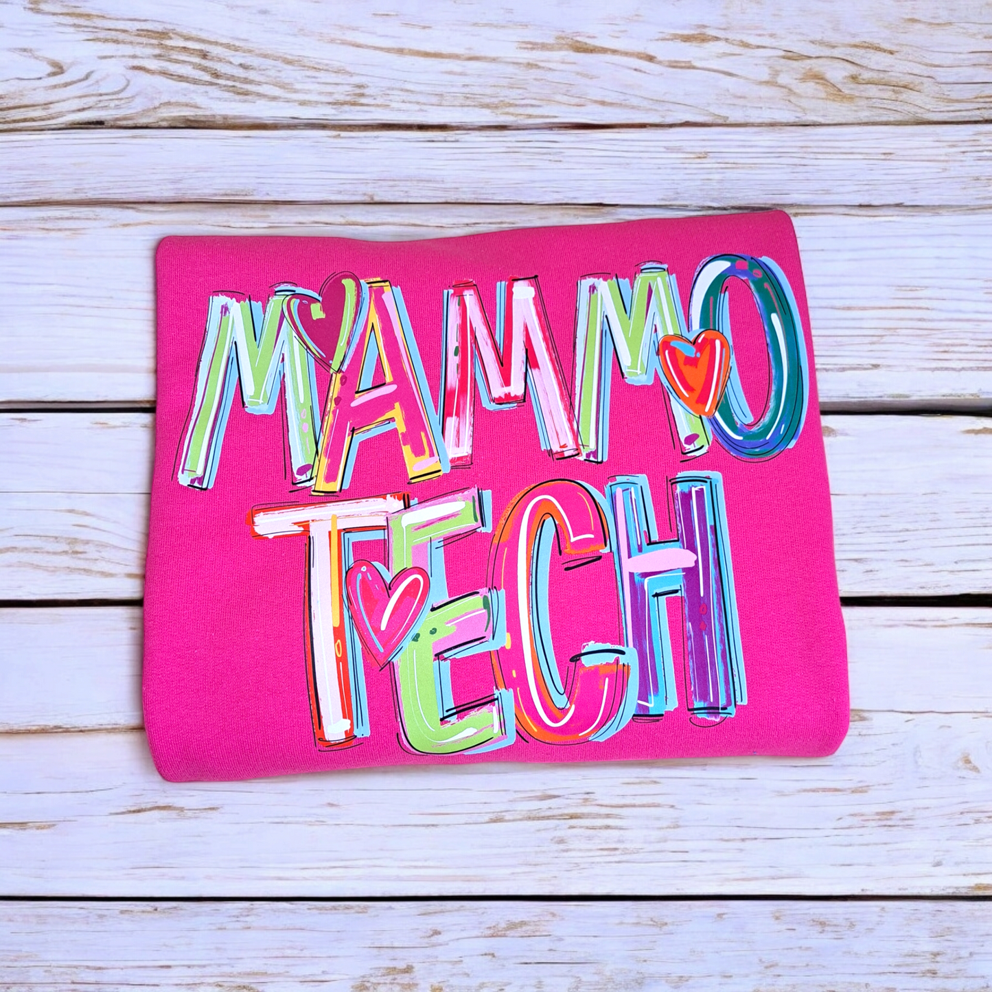 Mammo Tech Colorful Doodle T shirt
