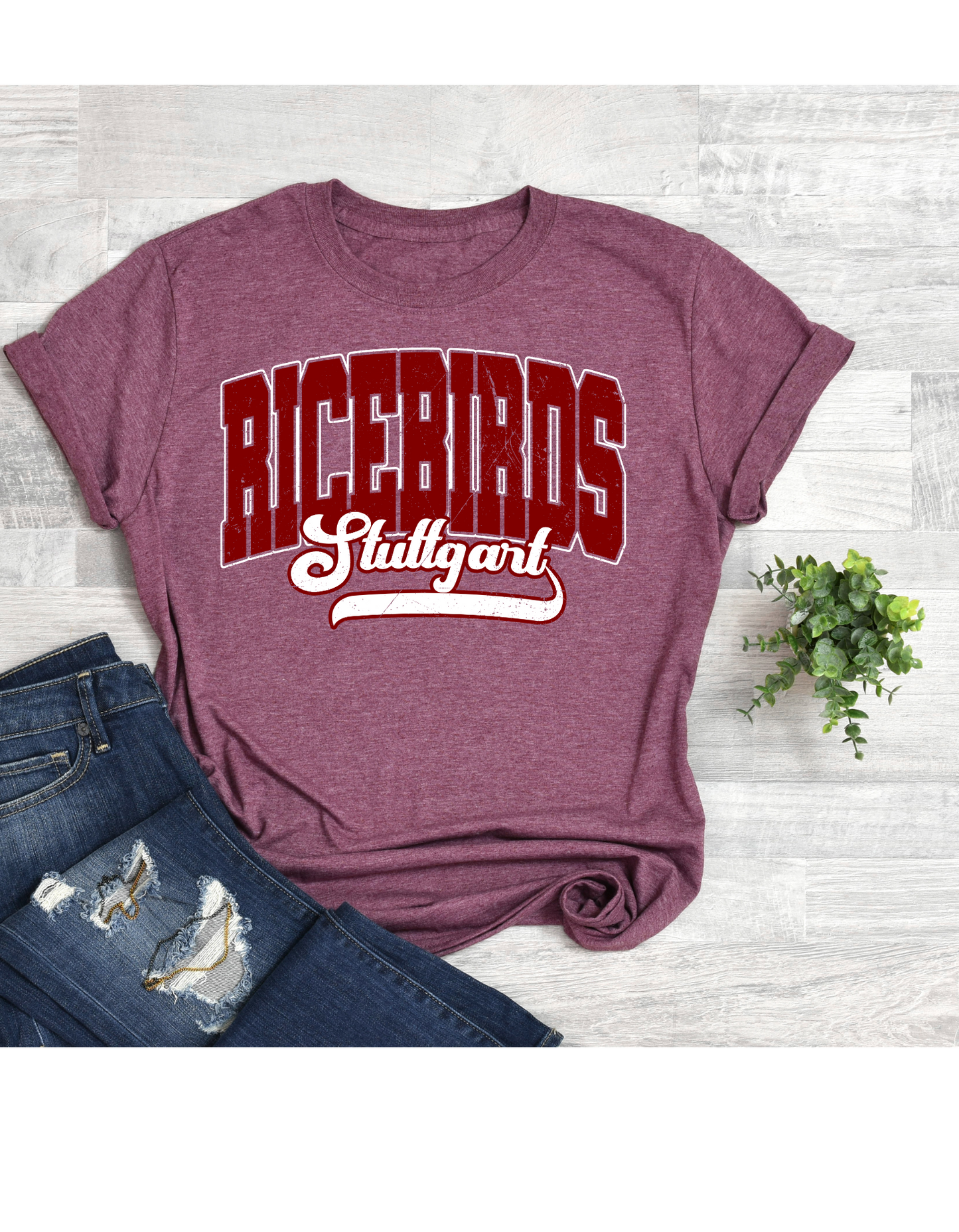 Stuttgart Ricebirds Short Sleeve Tee or Sweatshirt
