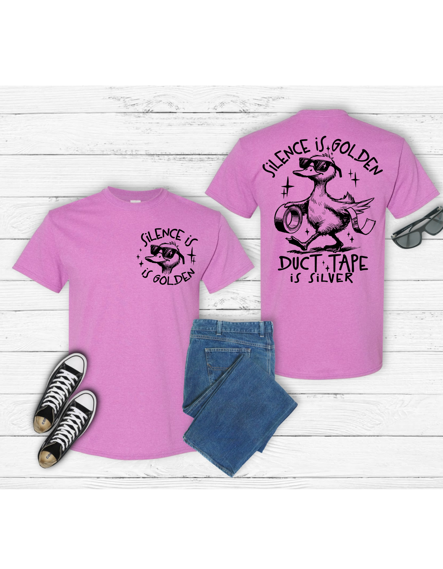 Silence Is Golden Duct Tape Is Silver T Shirt