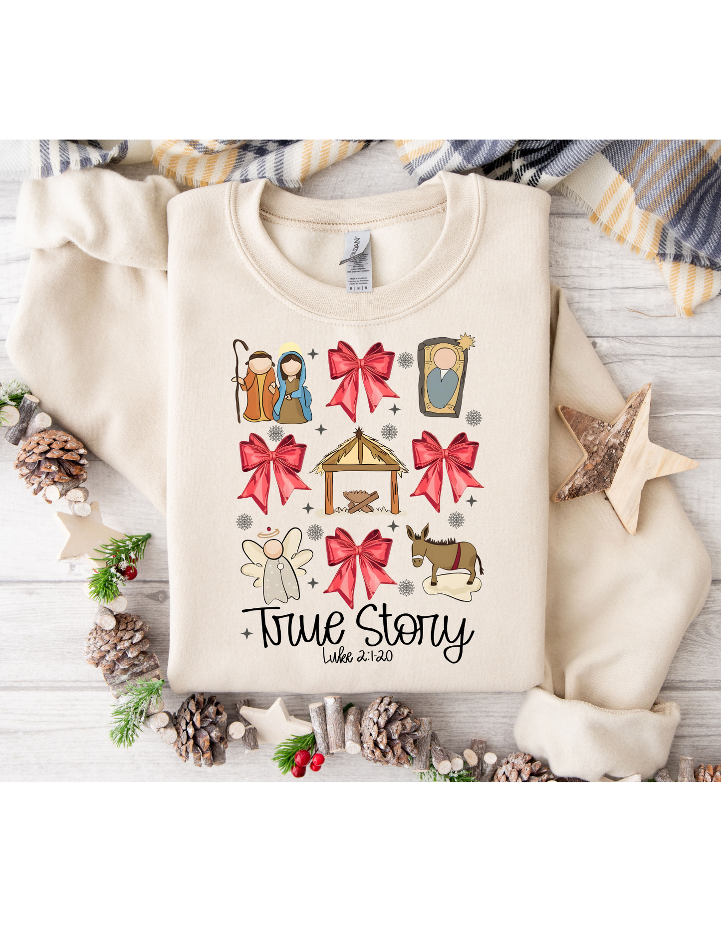 True Story Nativity Short or Long Sleeve Shirt or Sweatshirt