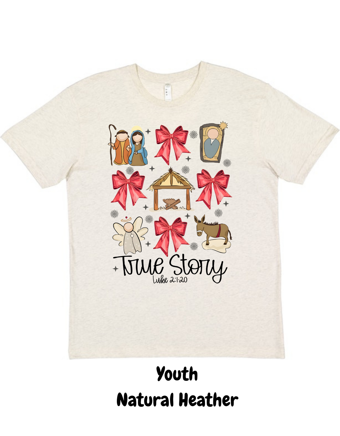 True Story Nativity Short or Long Sleeve Shirt (youth)