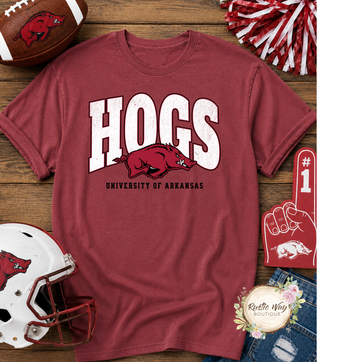 Hogs University of Arkansas T Shirt