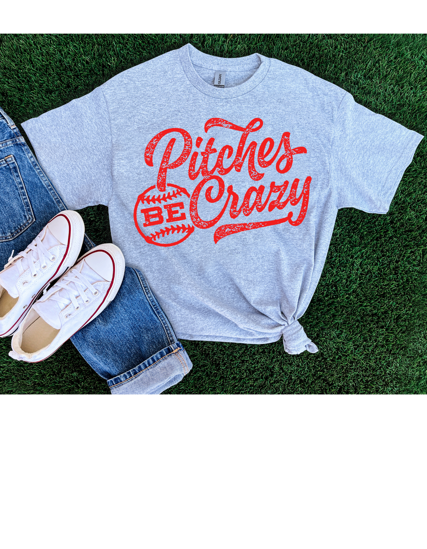 Pitches Be Crazy Baseball/Softball T Shirt
