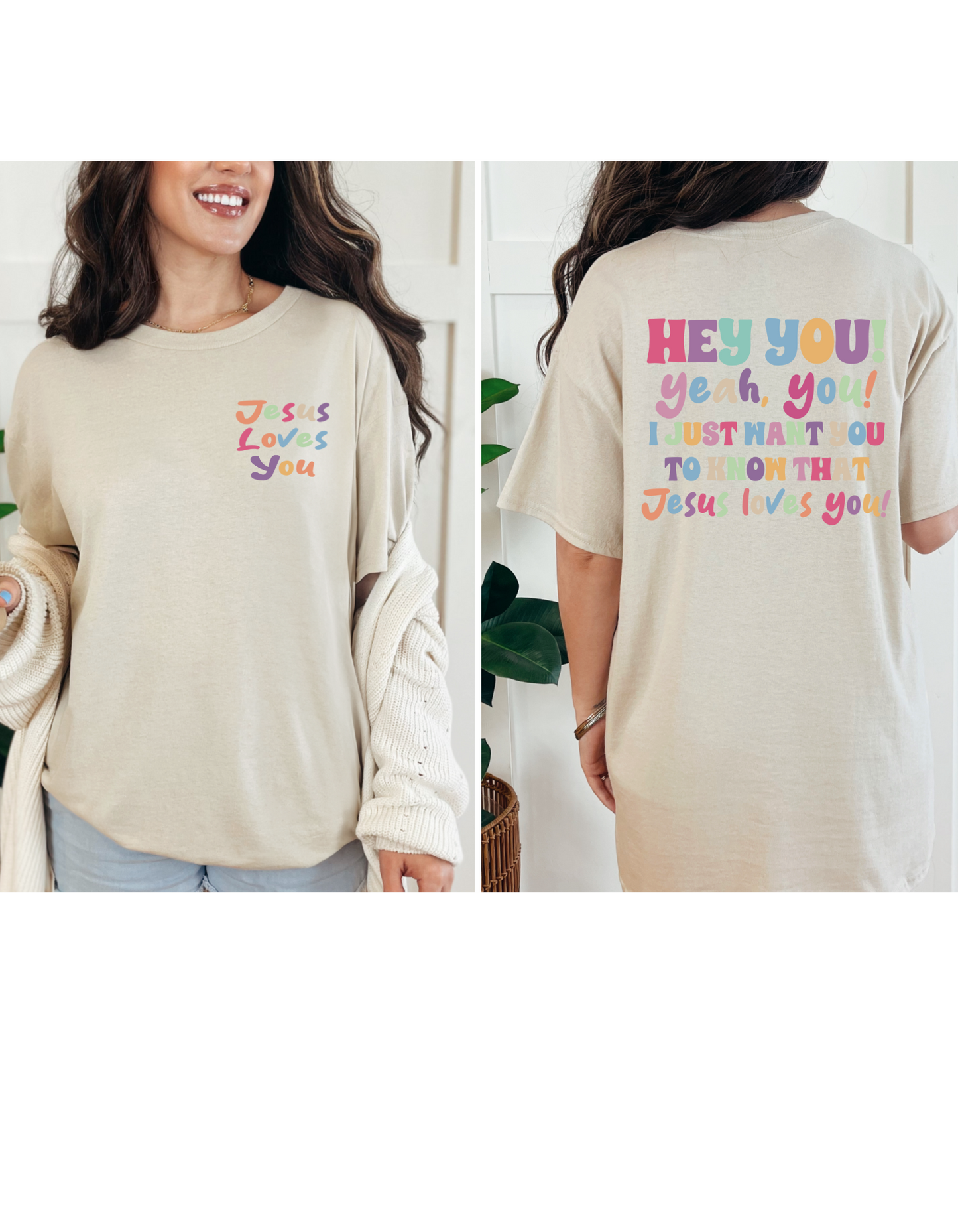 Jesus Loves You Short/Long Sleeve or Sweatshirt