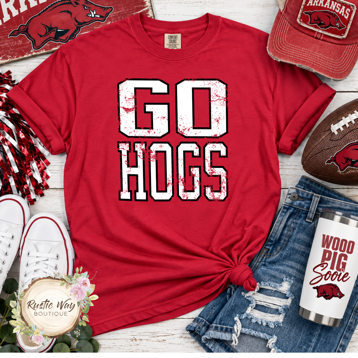 Go Hogs Short/Long Sleeve T Shirt (Youth & Adult Sizes)