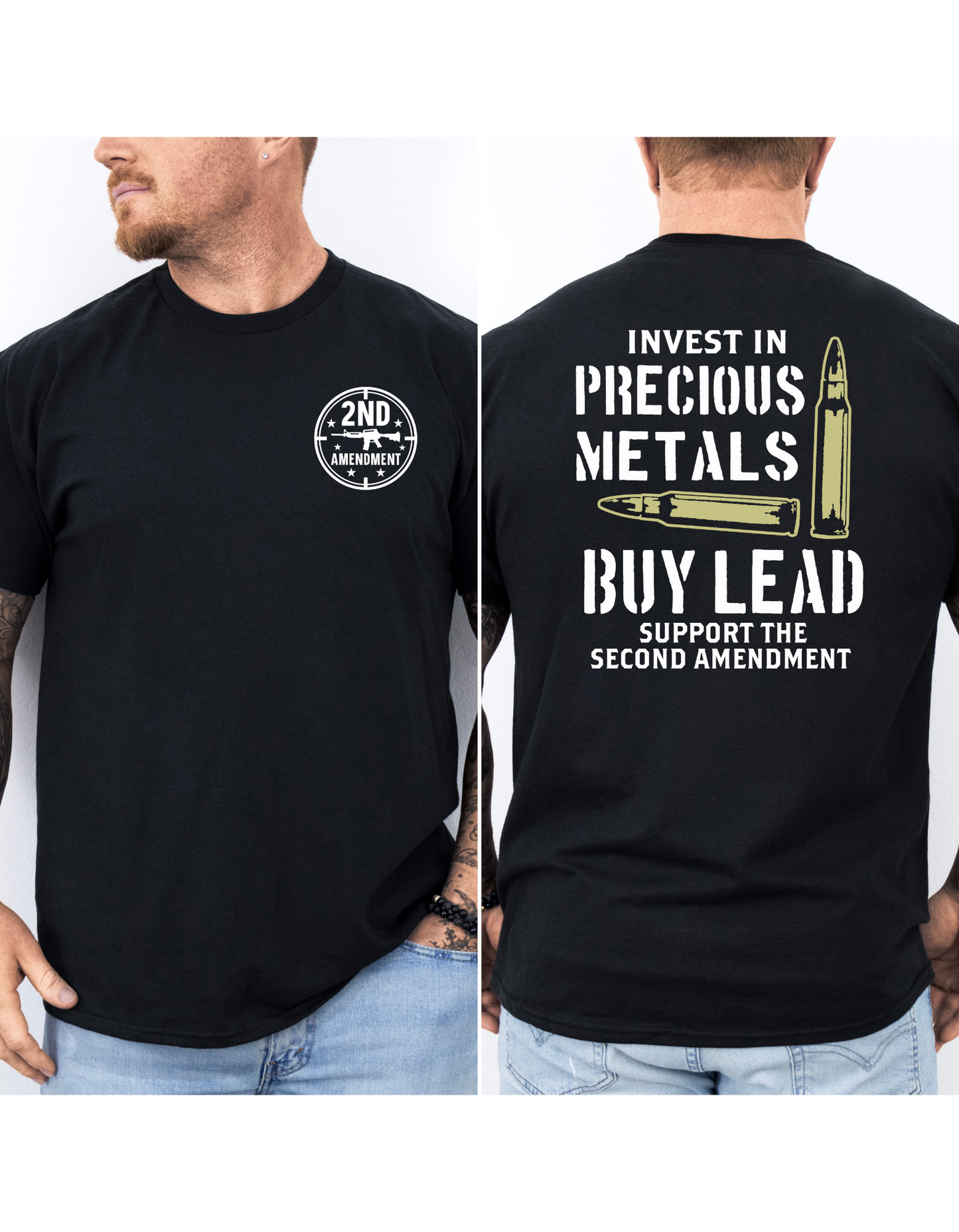 Invest In Precious Metals Buy Lead Black T Shirt or Hoodie