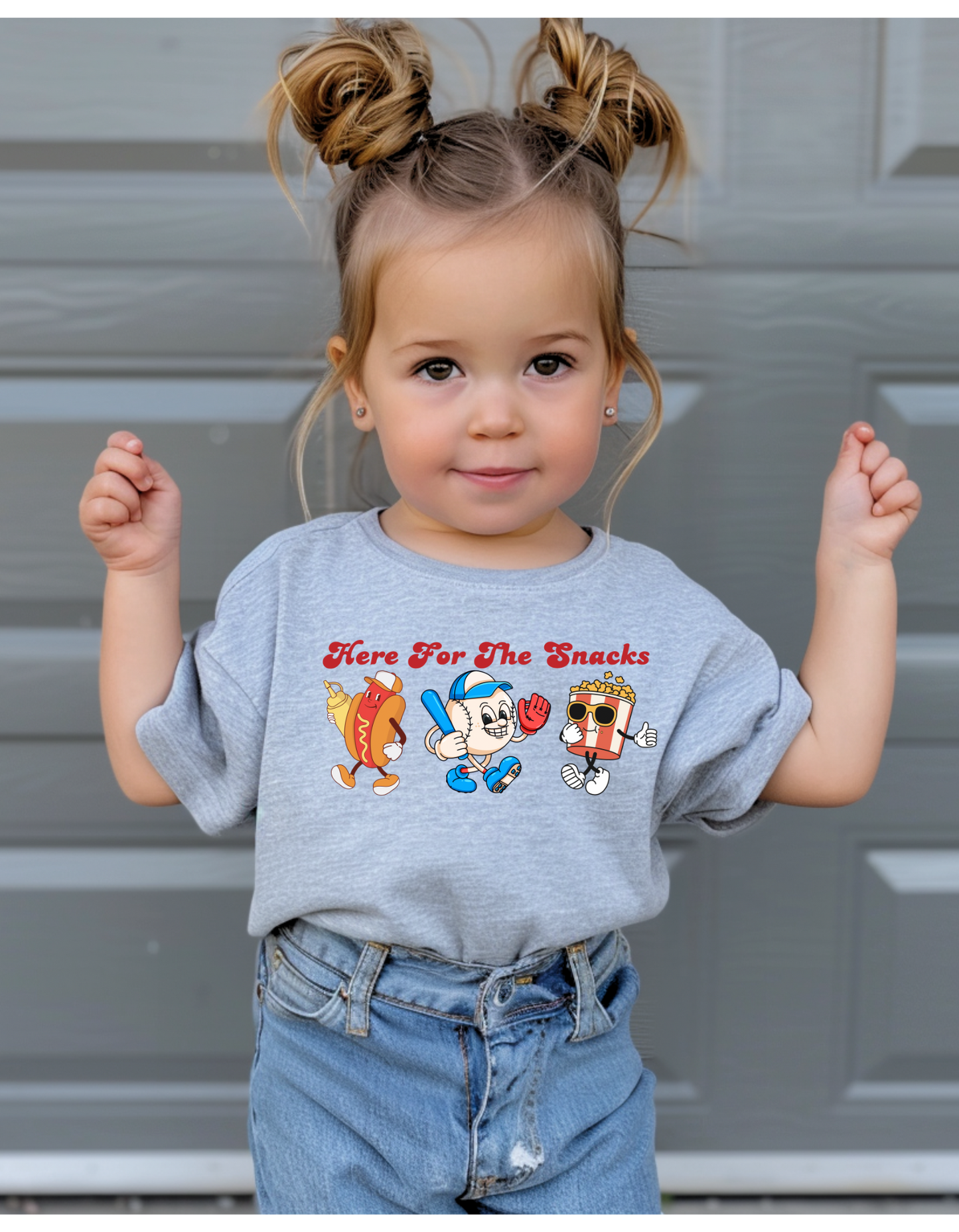 Here For The Snacks Youth T Shirt