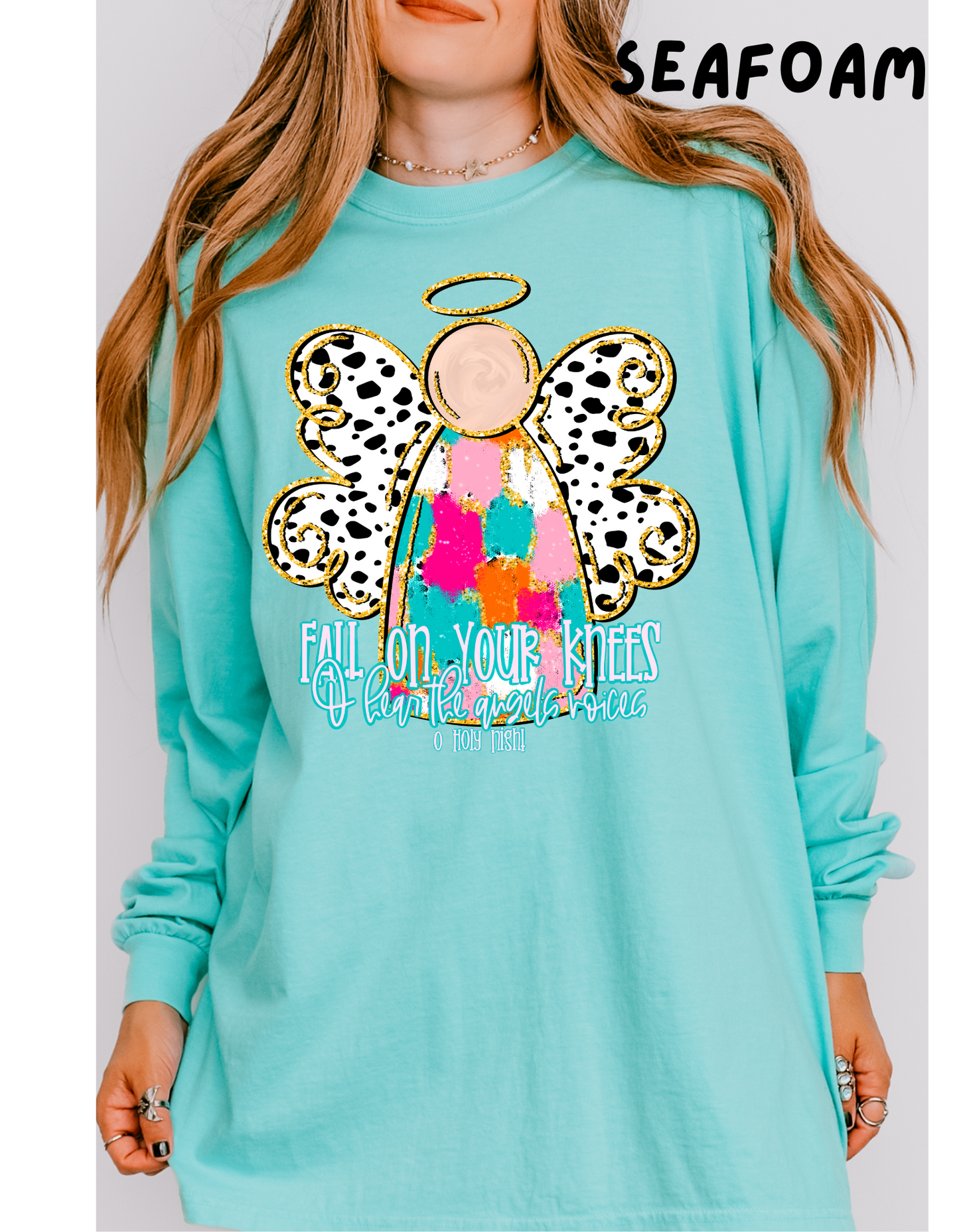 Fall On Your Knees Angel Short or Long Sleeve T Shirt