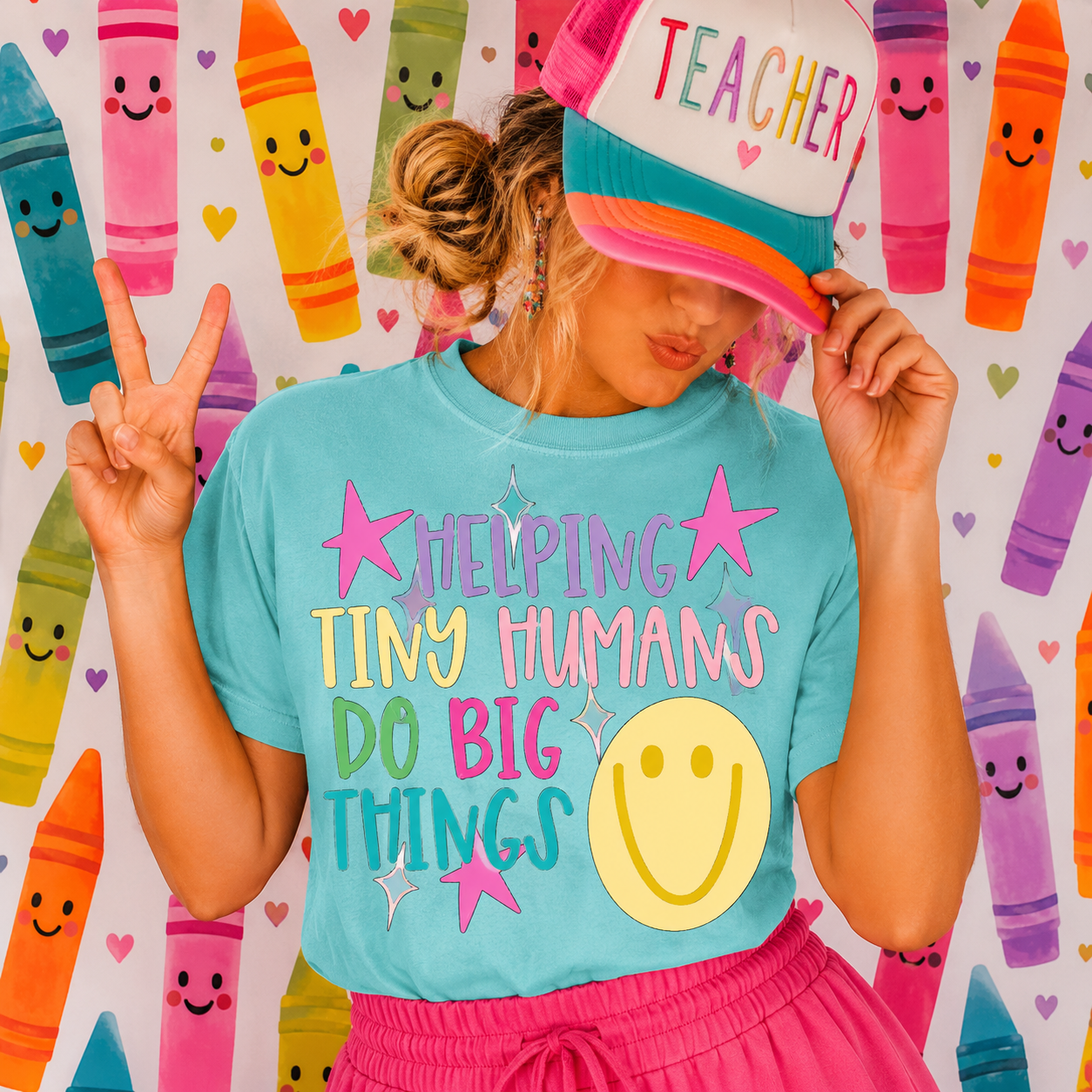 Helping Tiny Humans Do Big Things Short or Long Sleeve T Shirt