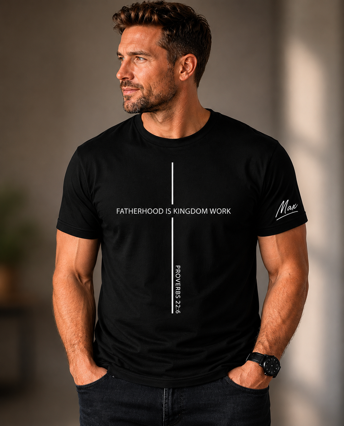Customized Fatherhood is Kingdom Work T Shirt