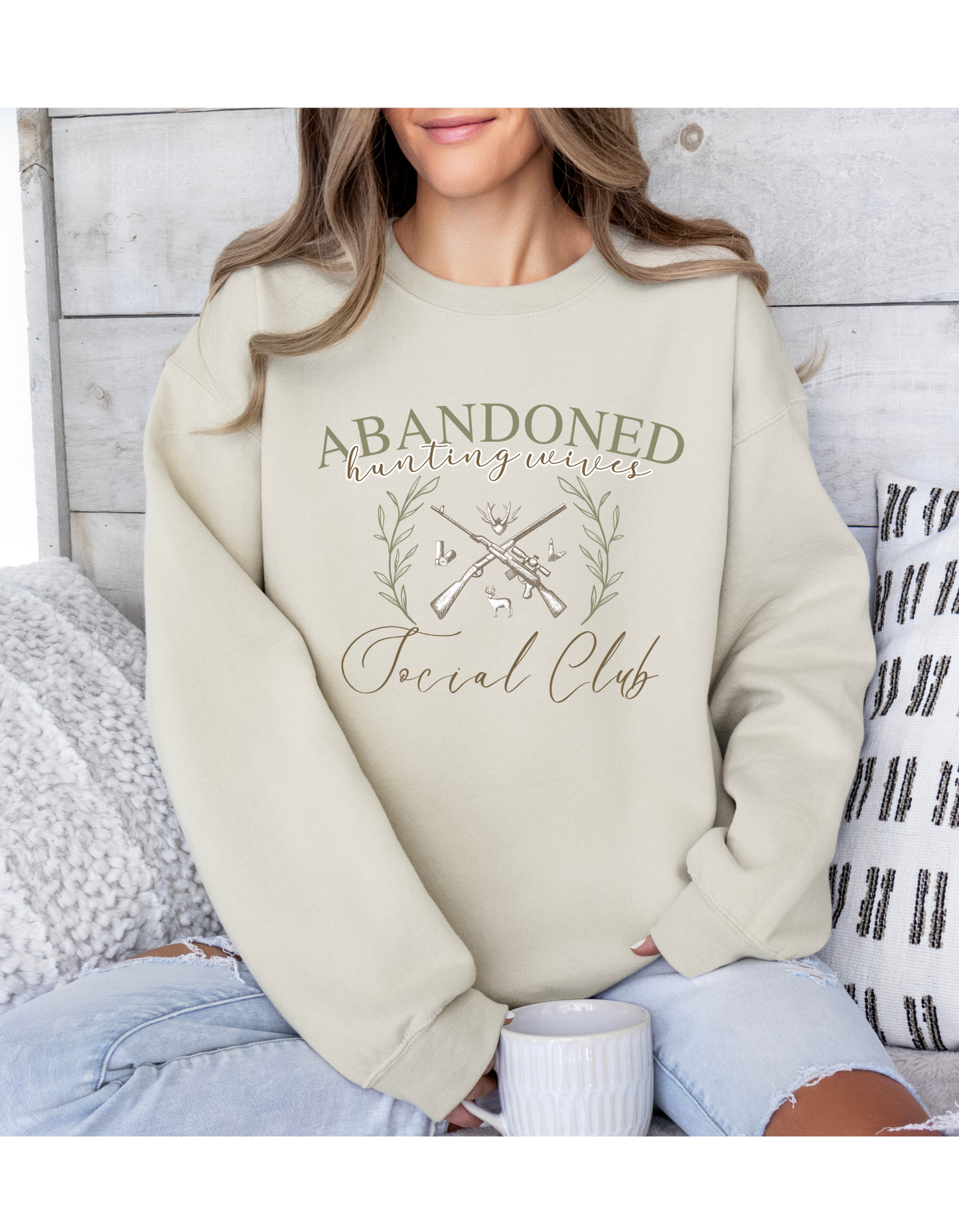 Abandoned Hunting Wives Social Club T Shirt or Sweatshirt