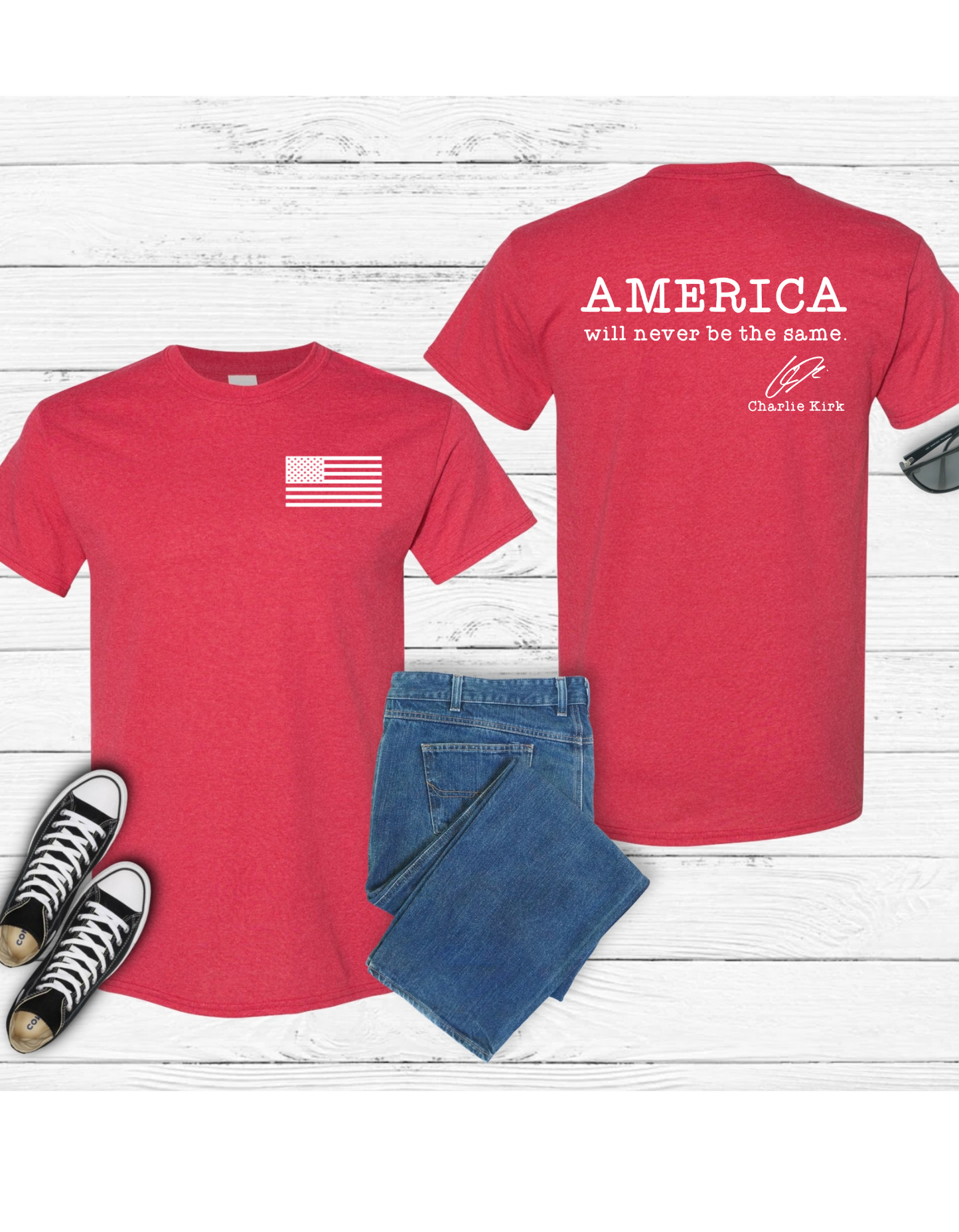 America Will Never Be The Same Charlie Kirk T Shirt