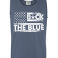 Back the Blue tank top (denim)