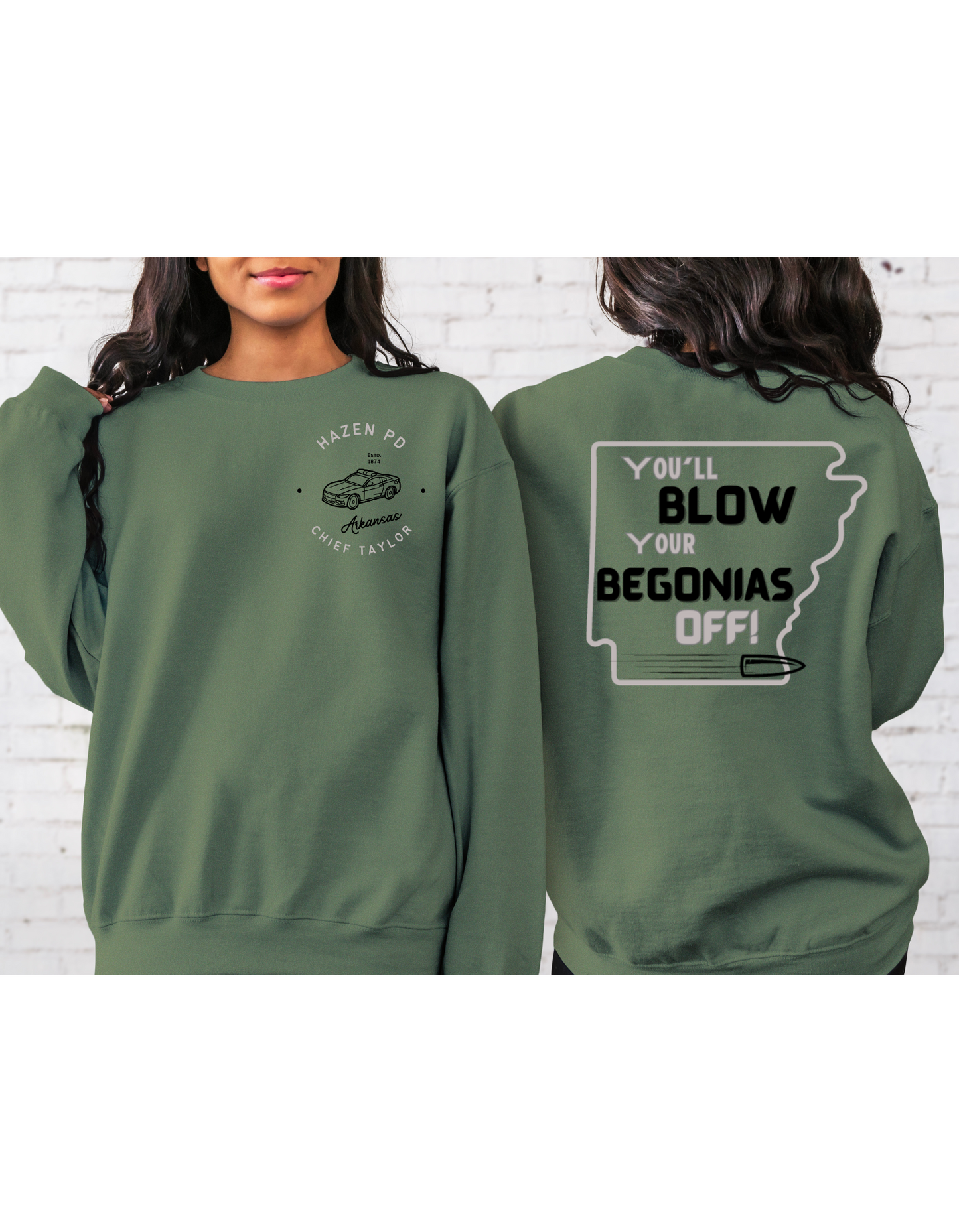 You'll Blow Your Begonias Off Sweatshirt