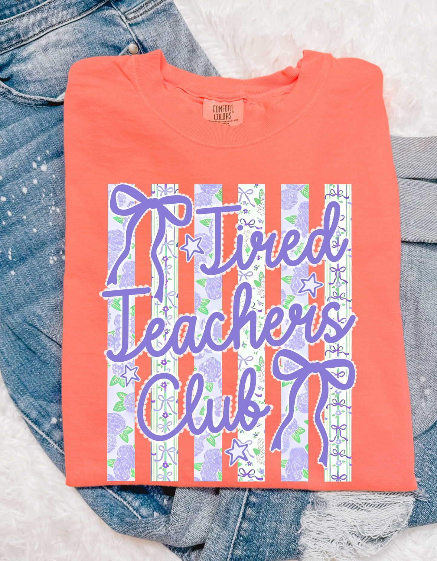 Tired Teachers Club T Shirt
