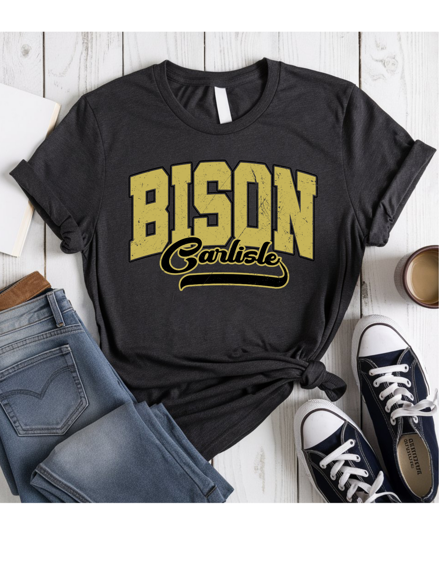Carlisle Bison Short or Long Sleeve T Shirt