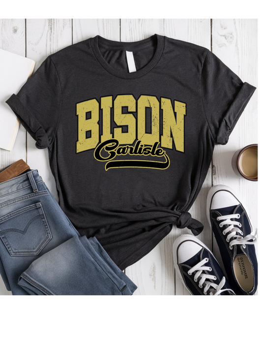 Carlisle Bison Short or Long Sleeve T Shirt