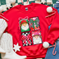 Colorful Santa Short/Long Sleeve Shirt or Sweatshirt