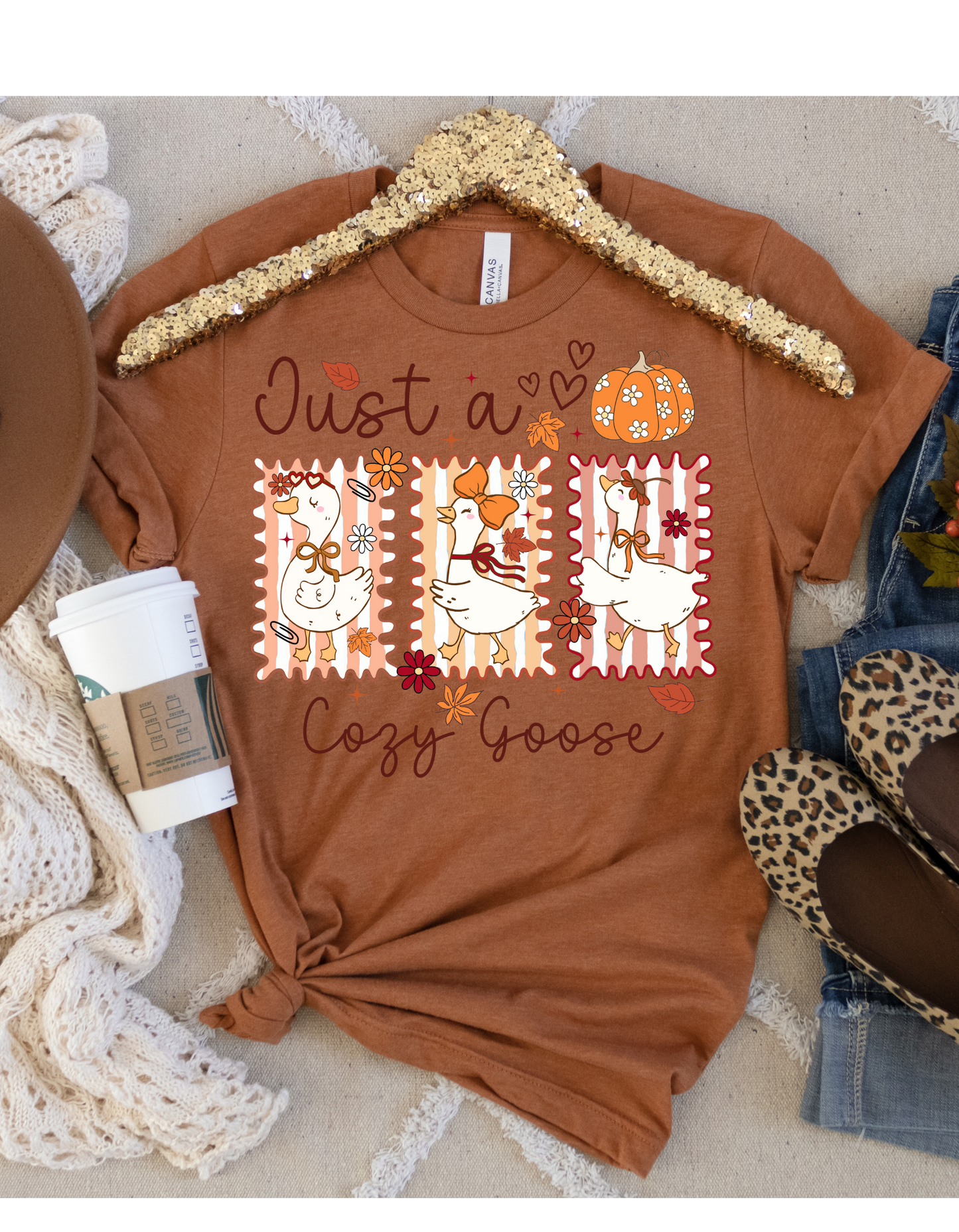 Just a Cozy Goose T Shirt