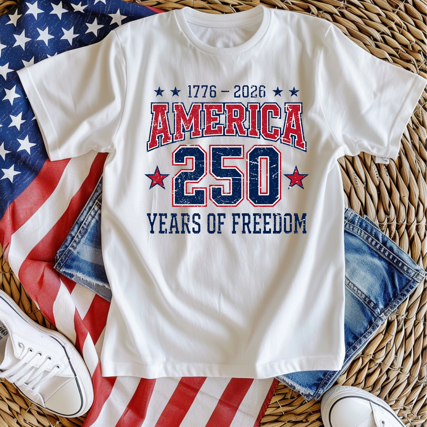 America 250 Years of Freedom T Shirt