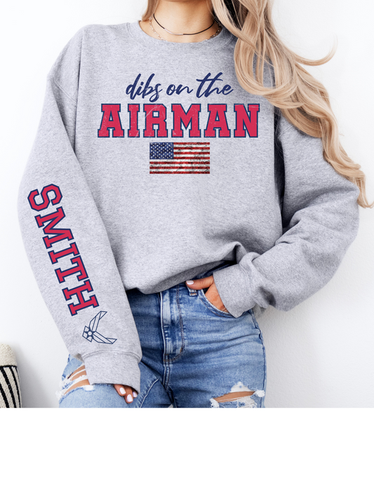 Dibs On The Airman Short/Long Sleeve or Sweatshirt