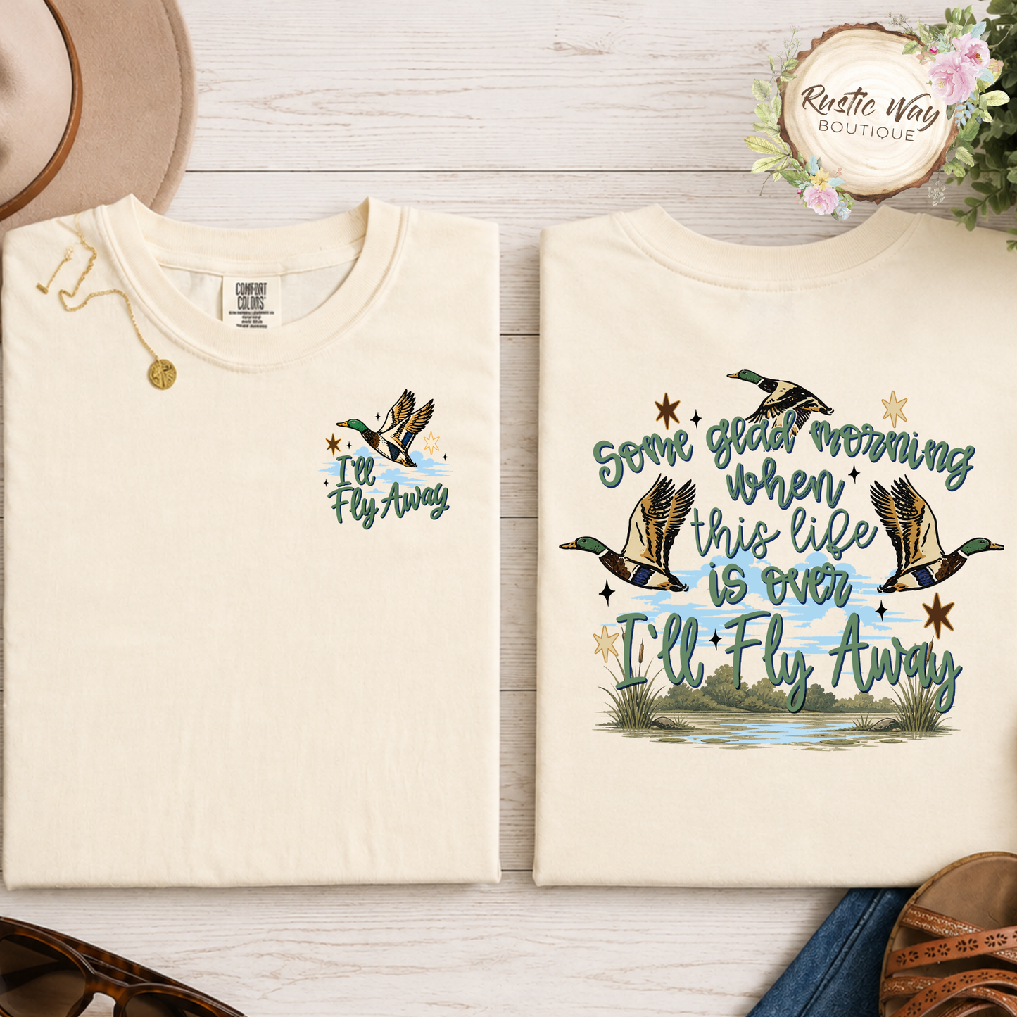 I'll Fly Away Duck Short or Long Sleeve T Shirt