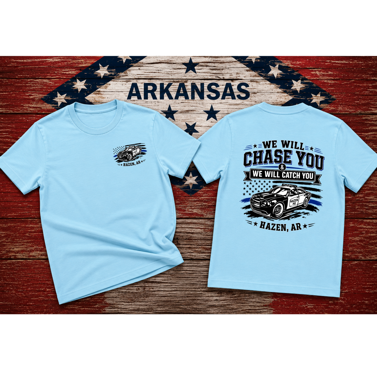Updated Design We Will Chase You & We Will Catch You T shirt Youth Sizes