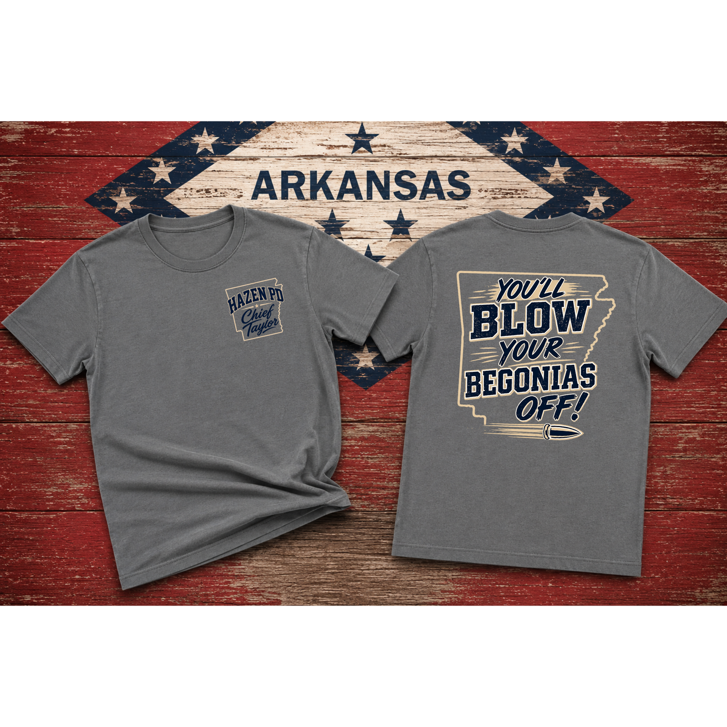Updated Design You'll Blow Your Begonias Off T Shirt