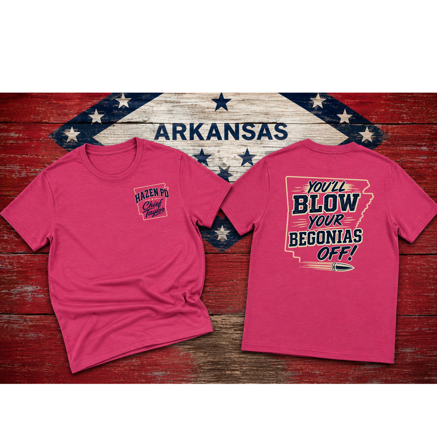 Updated Design You'll Blow Your Begonias Off T Shirt