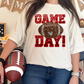 Football Game Day Faux Glitter Short or Long Sleeve T Shirt