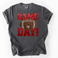 Football Game Day Faux Glitter Short or Long Sleeve T Shirt