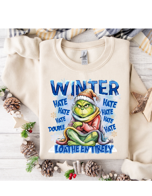 Winter Grinch Long Sleeve Shirt or Sweatshirt