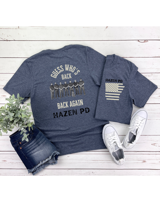 Guess Who's Back Hazen PD t shirt (heather navy)