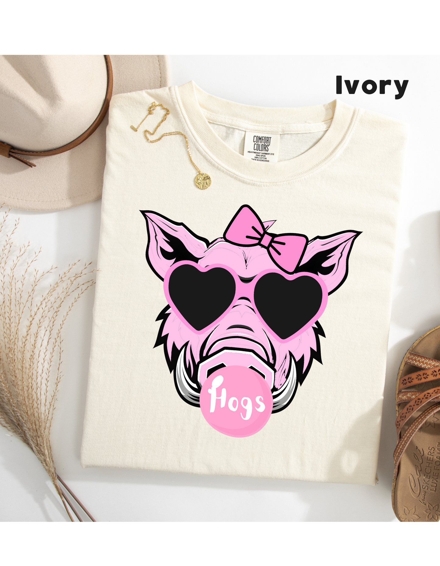 Hog With Bow T Shirt