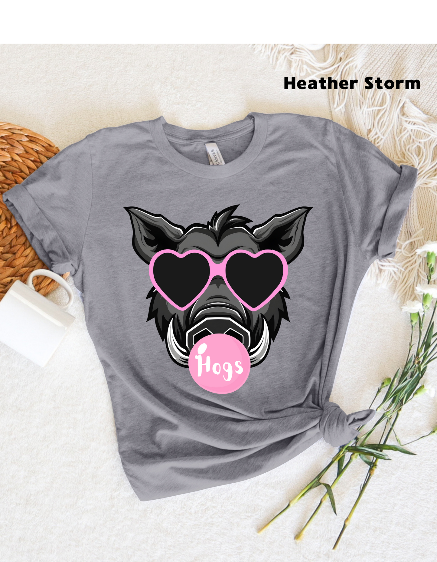 Hog With Bow T Shirt