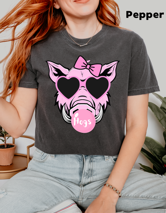 Hog With Bow T Shirt