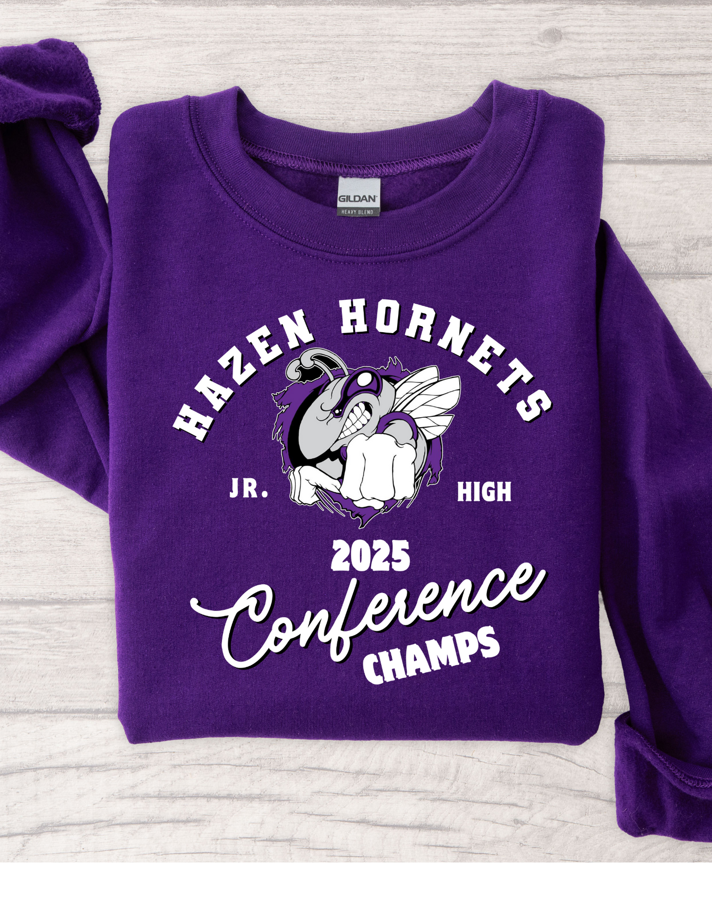 Hazen Hornets Jr High Conference Champs T Shirt, Sweatshirt, or Hoodie
