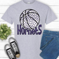 Hornets Basketball Short or Long Sleeve T Shirt