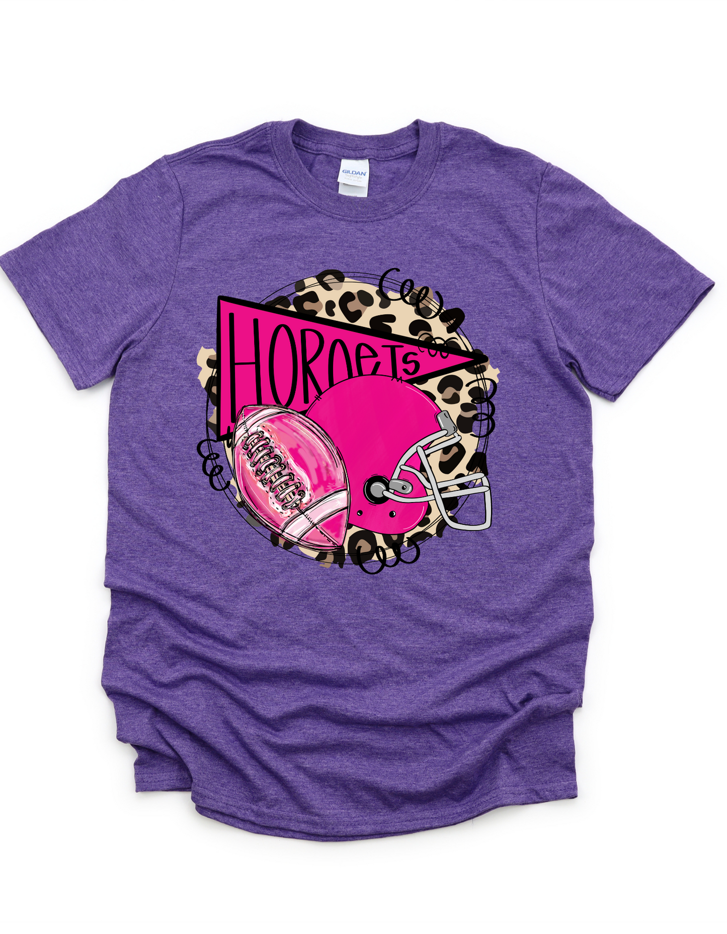 Hornets Pink Out Football T Shirt (adult)