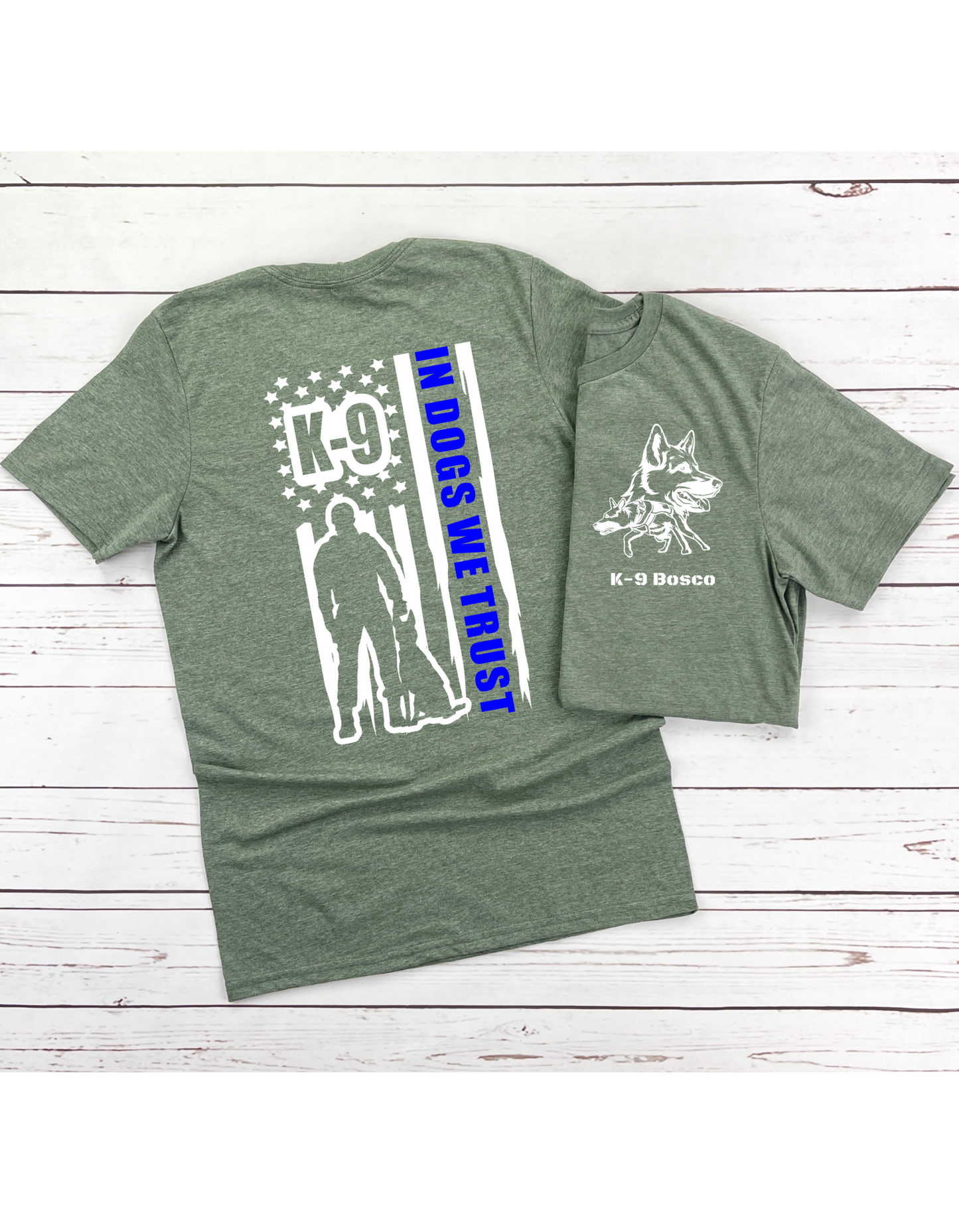 In Dogs We Trust Bosco t shirt