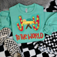 Joy To The World Colorful Manger Short/Long Sleeve Shirt or Sweatshirt