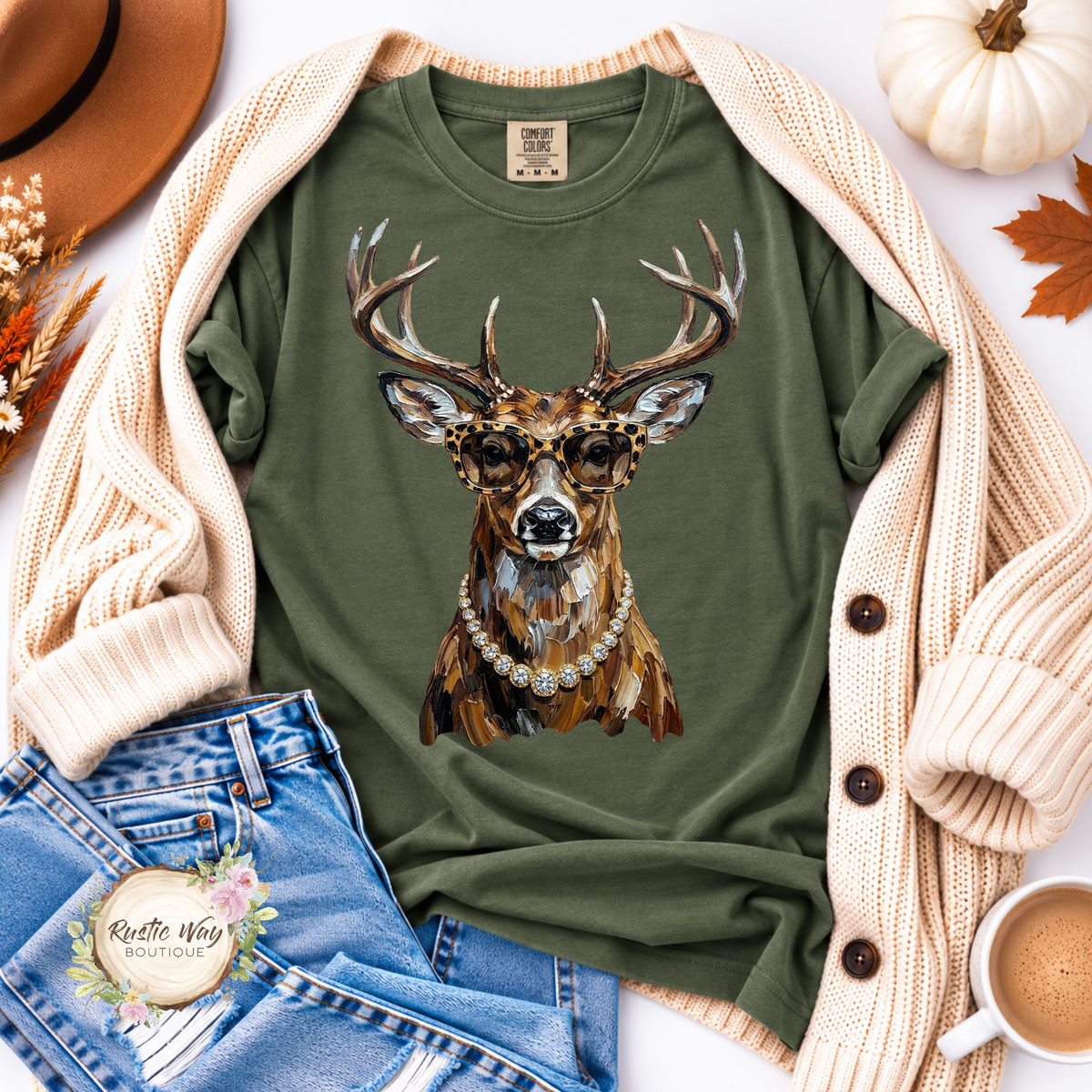 Blingy Deer Short/Long Sleeve Shirt
