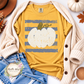 Distressed Pumpkin Short/Long Sleeve Shirt
